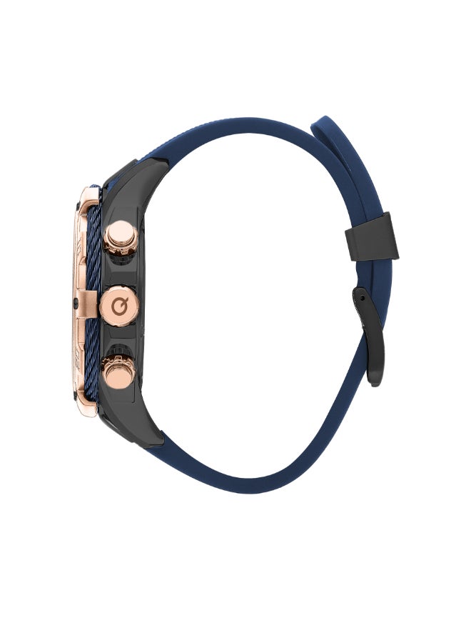 Quantum Men's Silicone Chronograph Watch HNG1019.969 - 49 mm - Image 2