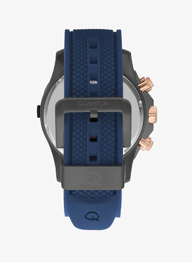 Quantum grey Men's Silicone Chronograph Watch HNG1019.969 - 49 mm for Men | Best Price UAE