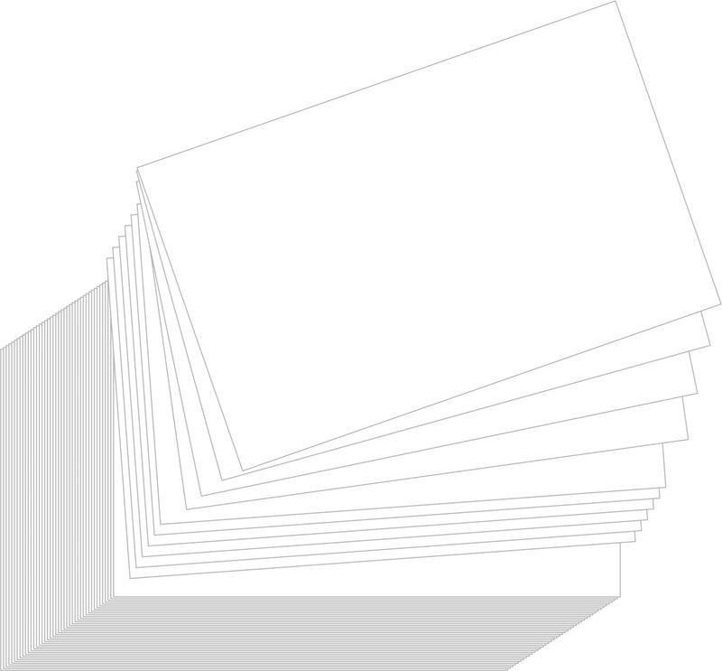 IMPRINT'S 100 White Card Paper Business Cards Blank for Home & Office use Can Write on and are Used for Various Purposes - Image 5