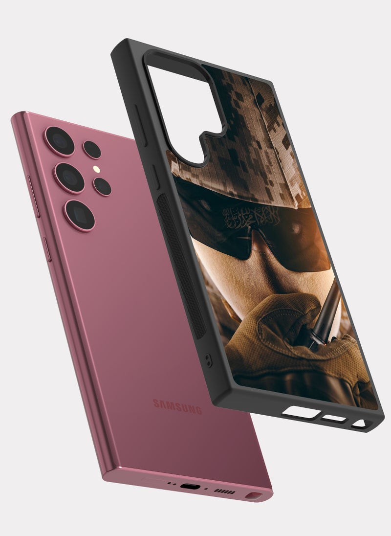 PXLAAT Samsung Galaxy S22 Ultra case cover Saudi Soldier - Image 2