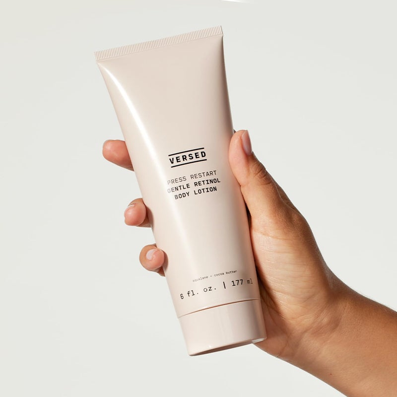 Versed Press Restart Retinol Body Lotion - Skin Firming Lotion with Cocoa Butter, Squalane & Vitamin E - Lightweight All-Over Body Moisturizer for Dark Spots and Aging Dry Skin (6 oz) - Image 2