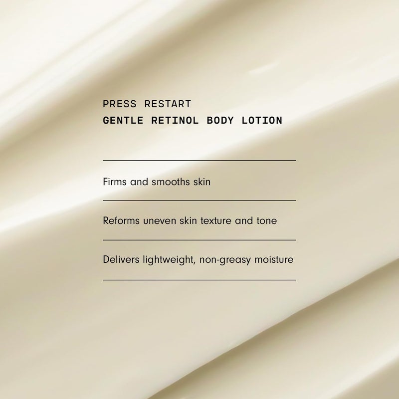 Versed Press Restart Retinol Body Lotion - Skin Firming Lotion with Cocoa Butter, Squalane & Vitamin E - Lightweight All-Over Body Moisturizer for Dark Spots and Aging Dry Skin (6 oz) - Image 5
