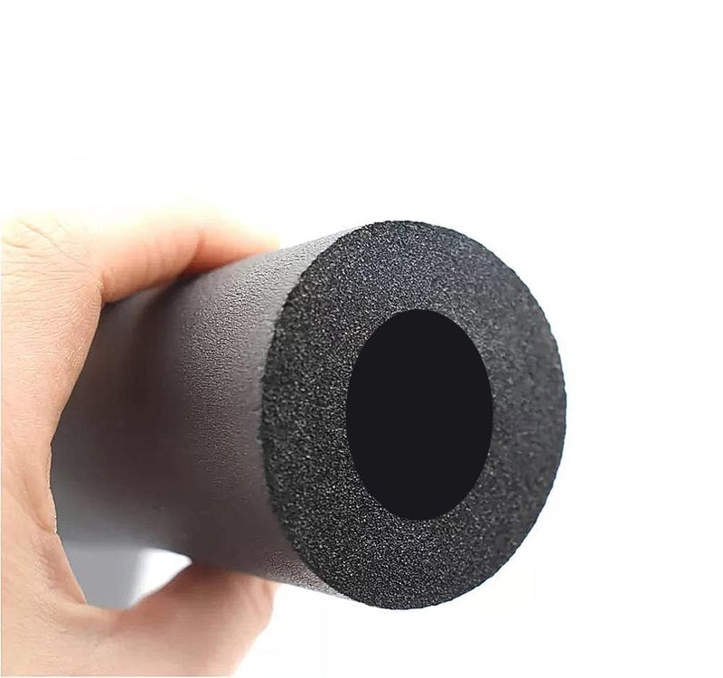 Air Conditioner Sleeve Insulated Tube 14 ID X 14 THK Foam Heat Piping for Heat and Cold Insulation 6 feet Black  - Image 1
