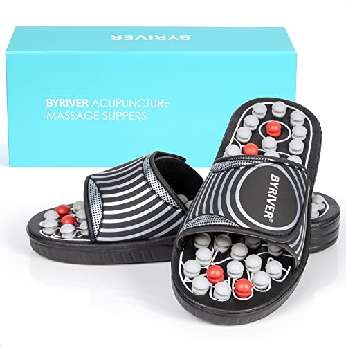 BYRIVER Plantar Fasciitis Relief Foot Massager Slippers Sandals Shoes for Men Women Foot Care Relaxation Wellness Gifts for Mom Dad Stress Relief Tense Muscle Relaxer 02M - Image 3