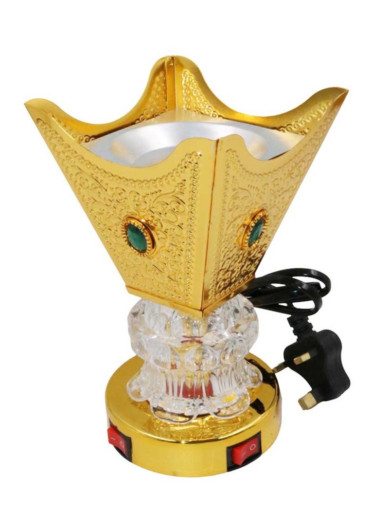 Bakhoor BoSidin Electric Oud Burner – Elegant Crystal Base Design with Dual Switch Control – Stylish Mabkhara for Home, Office & Gift Use - Image 1