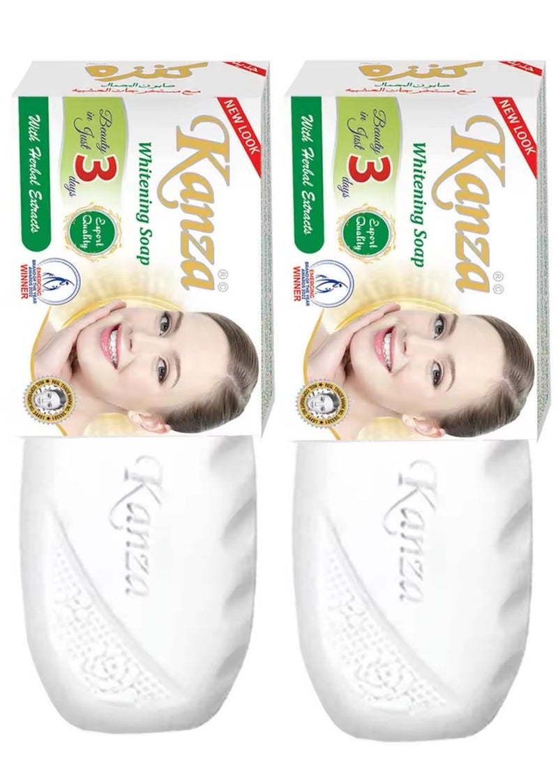 كنزه قطعتين من صابون تفتيح البشرة 100  جرام