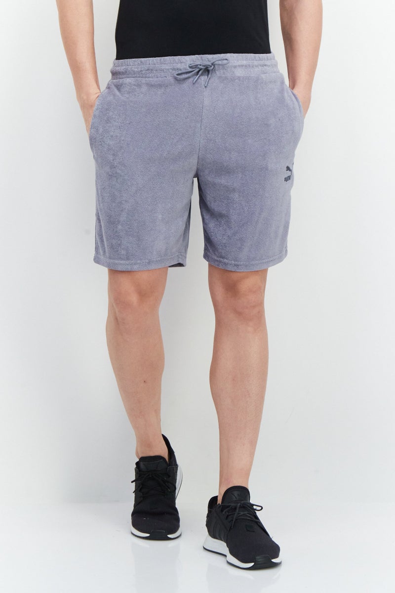 PUMA Men Sportswear Fit Brand Logo Training Shorts, Grey - Image 1