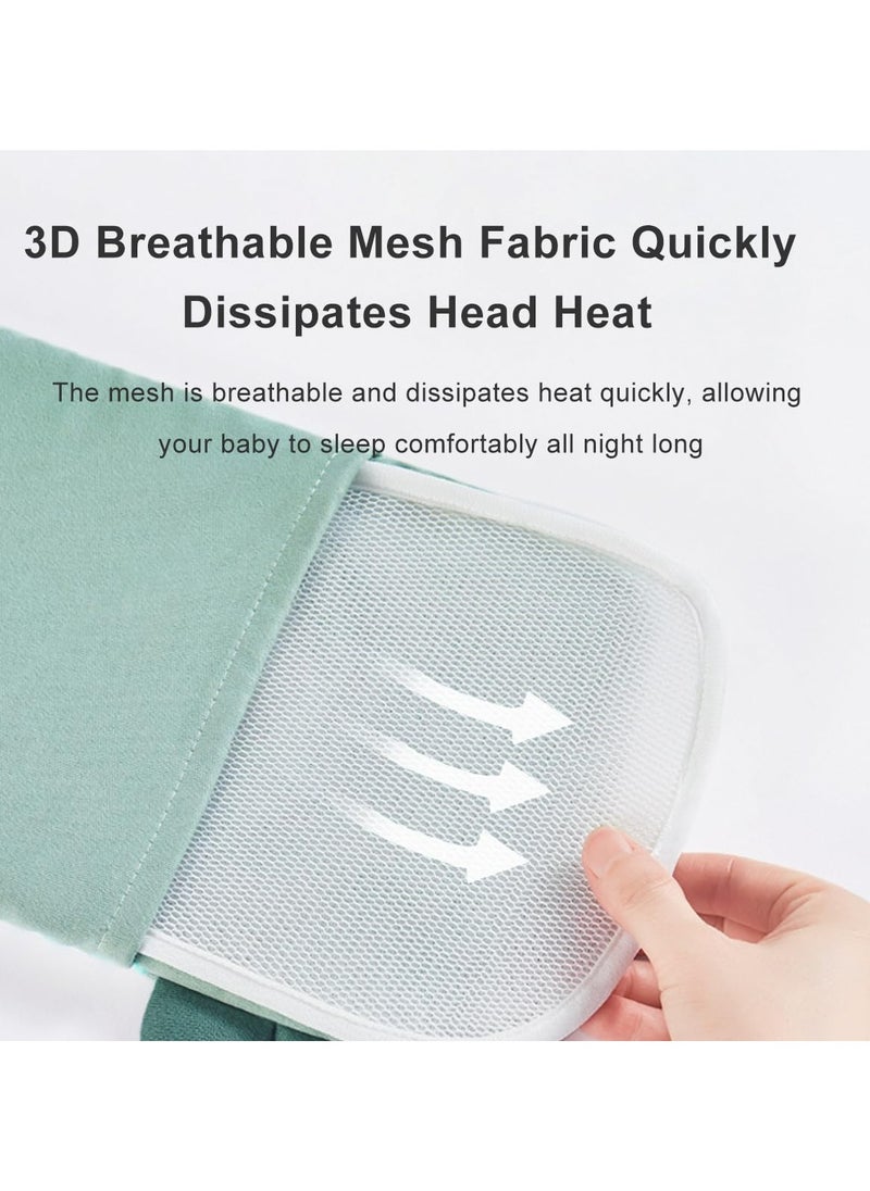 Dominy Baby Head Shaping Pillow, Newborn Pillow to Prevent Flat Head, Baby Head Pillow,Flat Head Baby Pillow, Baby Sleeping Pillow, Baby Pillows for Sleeping for 0-3 Years  - Image 3