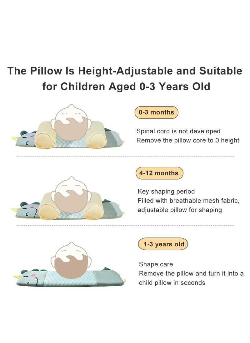 Dominy Baby Head Shaping Pillow, Newborn Pillow to Prevent Flat Head, Baby Head Pillow,Flat Head Baby Pillow, Baby Sleeping Pillow, Baby Pillows for Sleeping for 0-3 Years  - Image 5