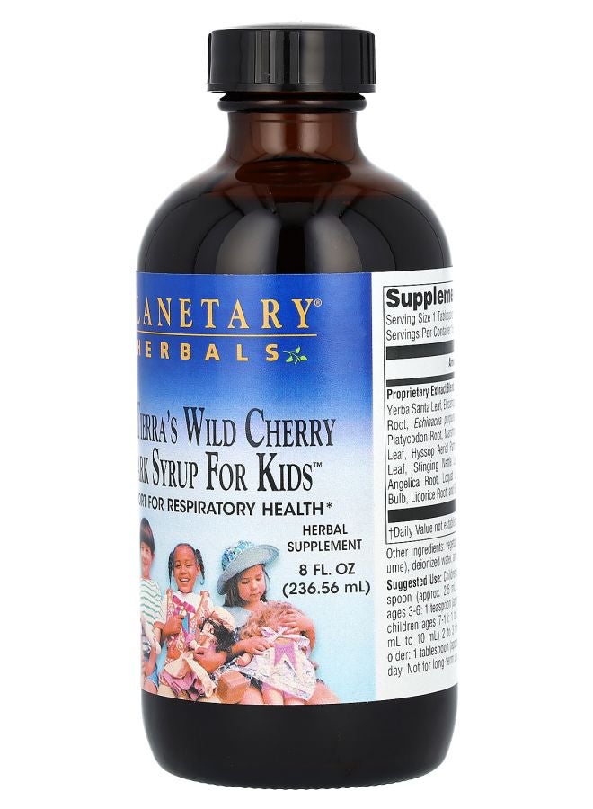 PLANETARY HERBALS Dr. Tierra's Wild Cherry Bark Syrup For Kids Wild Cherry 8 fl oz (236.56 ml) - Image 2