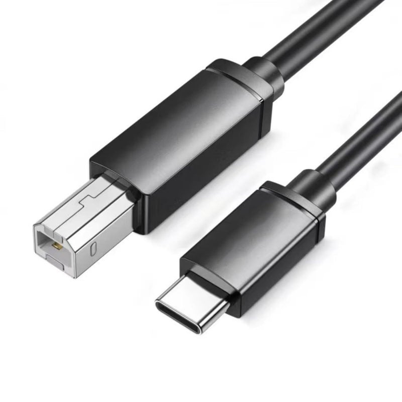 Type C to USB2.0 Square Port Printing Cord 0.5mm Wire Diameter Quick File Printing Line Easy Connection for Fax Machine Consumer Electronics Accessories - Image 1