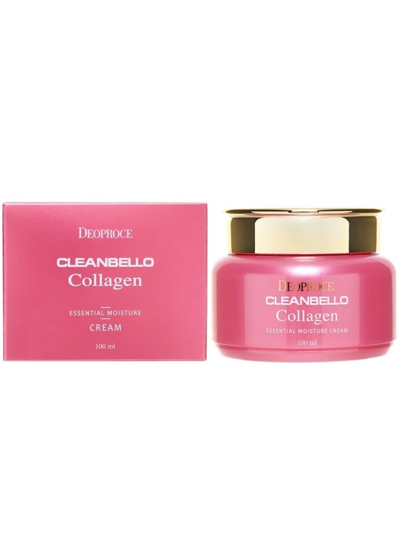 DEOPROCE - DEOPROCE CLREANBELLO COLLAGEN  ESSENTIAL MOISTURE CREAM 100ml - Image 1