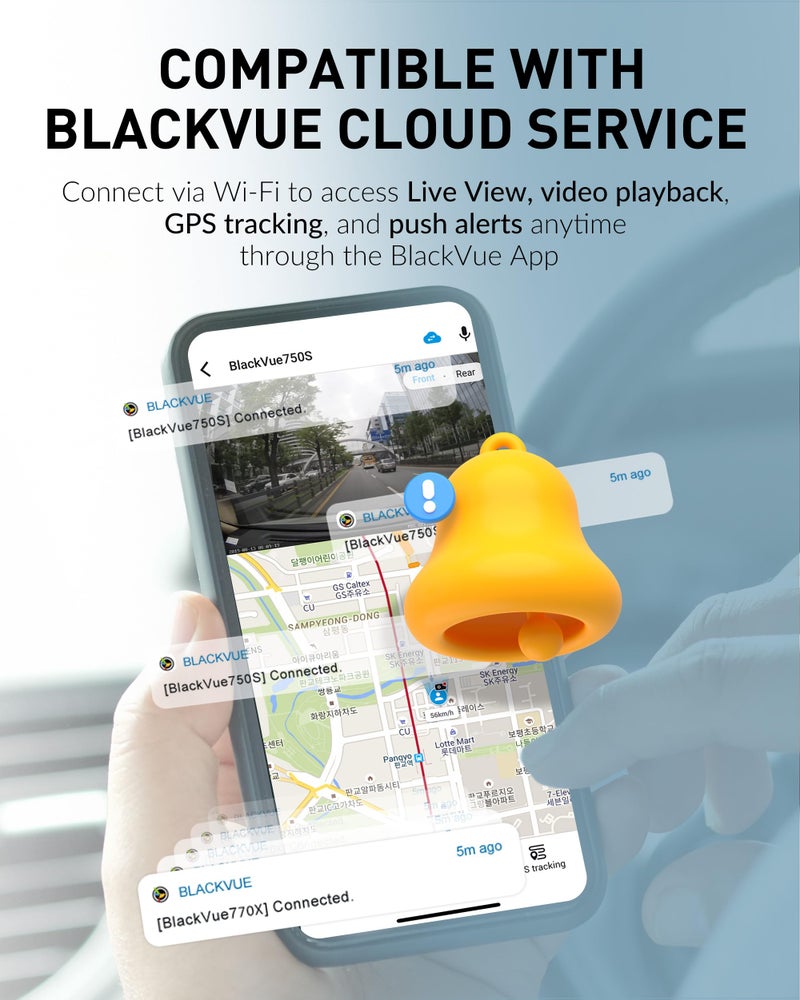 BlackVue DR770X-1CH II 64GB Dash Cam – Full HD Front Camera, STARVIS Sensor, Enhanced Visual Clarity, USB-C Install, Effortless Video Playback via Wi-Fi, Cloud Remote Access, Smart Parking Mode - Image 3