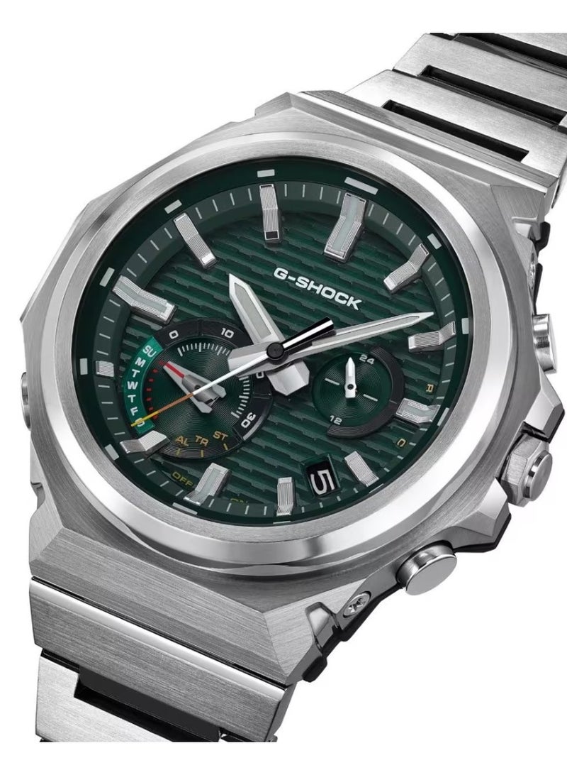 G-SHOCK G‑Steel Solar Men's Watch GST‑B1000D‑3ADR, 44.2 mm Textured Green Dial, Stainless Steel & Resin Case & Bracelet, Shock Resistant, Bluetooth, 200 m WR - Image 1
