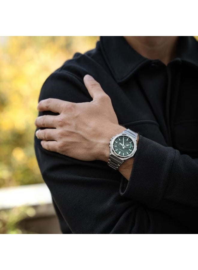 G-SHOCK G‑Steel Solar Men's Watch GST‑B1000D‑3ADR, 44.2 mm Textured Green Dial, Stainless Steel & Resin Case & Bracelet, Shock Resistant, Bluetooth, 200 m WR - Image 2