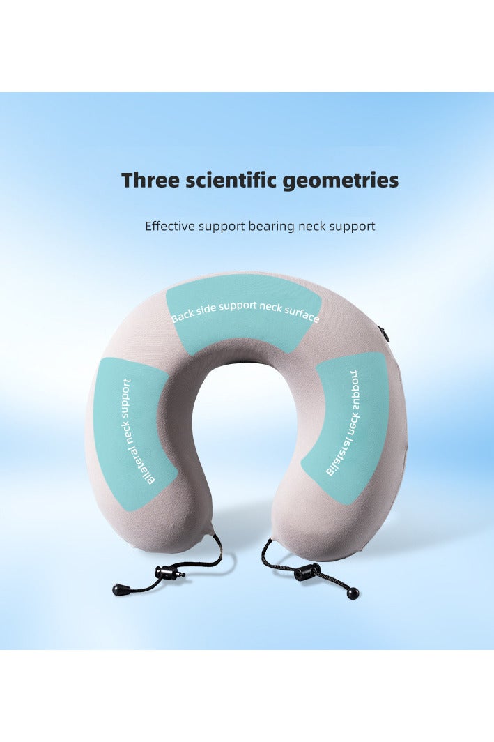 تانجبلب سادة رقبة سفر مرتفعة  فوم  ناعم مناسبة للسفر مخدة طبية لدعم العنق مثالية للقراءة والنوم أثناء السفر الطويل والرحلات - Image 2