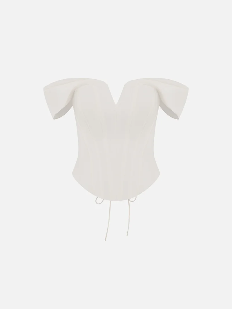 Lichi Satin corset with open shoulders