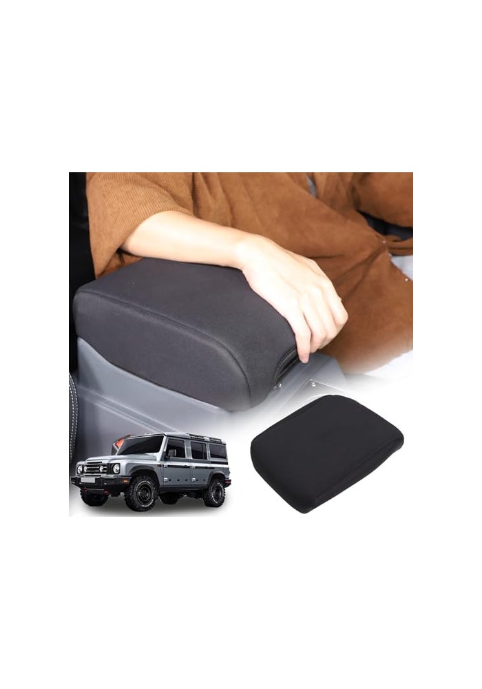 Tumukiw Armrest Box Cover Center Console Pad Compatible with Ineos Grenadier 20202024 Comfortable Breathable Cloth Center Console Armrest Cushion - Image 1
