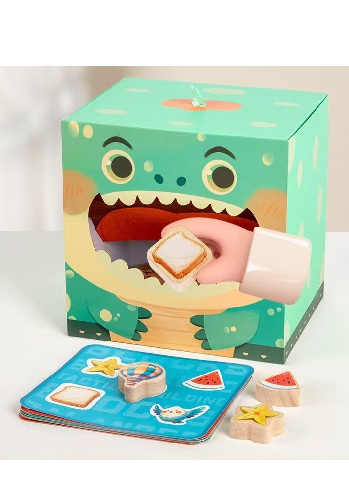 Factory Price سعر المصنع مجموعة ألعاب فوازير الإفطار الخشبية الياقوتية - Image 1