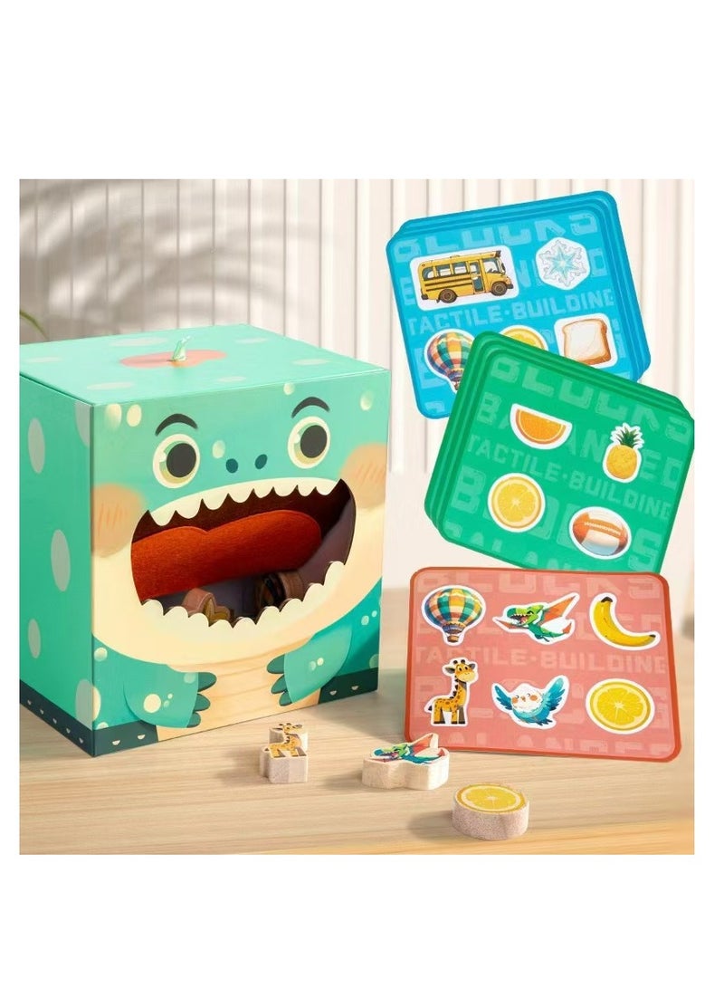 Factory Price سعر المصنع مجموعة ألعاب فوازير الإفطار الخشبية الياقوتية - Image 2