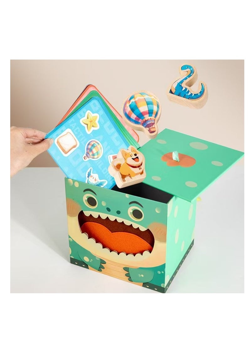 Factory Price سعر المصنع مجموعة ألعاب فوازير الإفطار الخشبية الياقوتية - Image 4