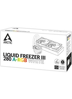 Arctic Liquid Freezer III - 280 A-Rgb Intel / Amd Compatible, 280MM Radiator, 2X14CM P14 Pwm Fan, Liquid Processor Cooler White (AR-ACFRE00151A)  - Image 3