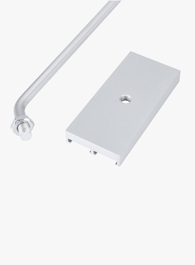 إسكدنيا عصا حديدية لتوسيم لحم الستيك يمكن تغيير حروفها فضي/بني - Image 5