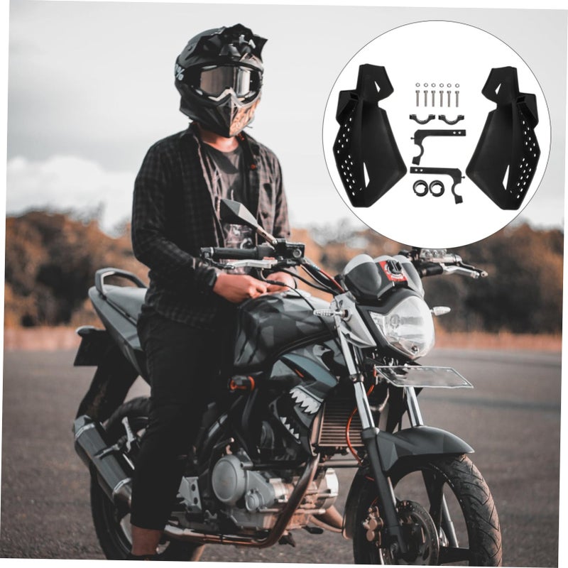 2pcs Carbon Fiber Motorcycle Hand Guards Protective Gear for Dirt Bike Stylish Design - Image 5