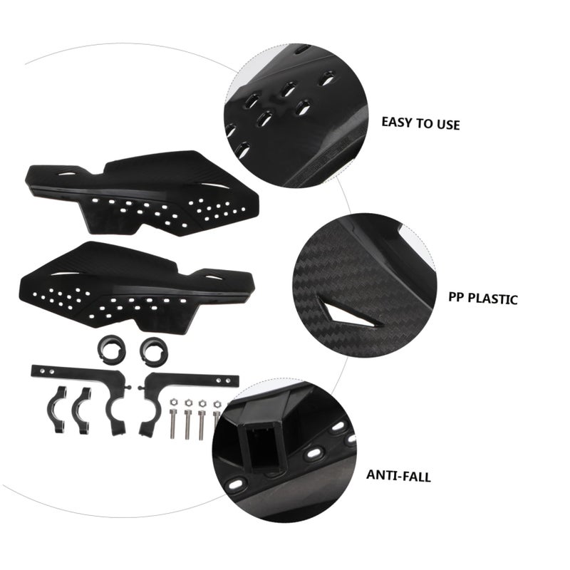 2pcs Carbon Fiber Motorcycle Hand Guards Protective Gear for Dirt Bike Stylish Design - Image 4