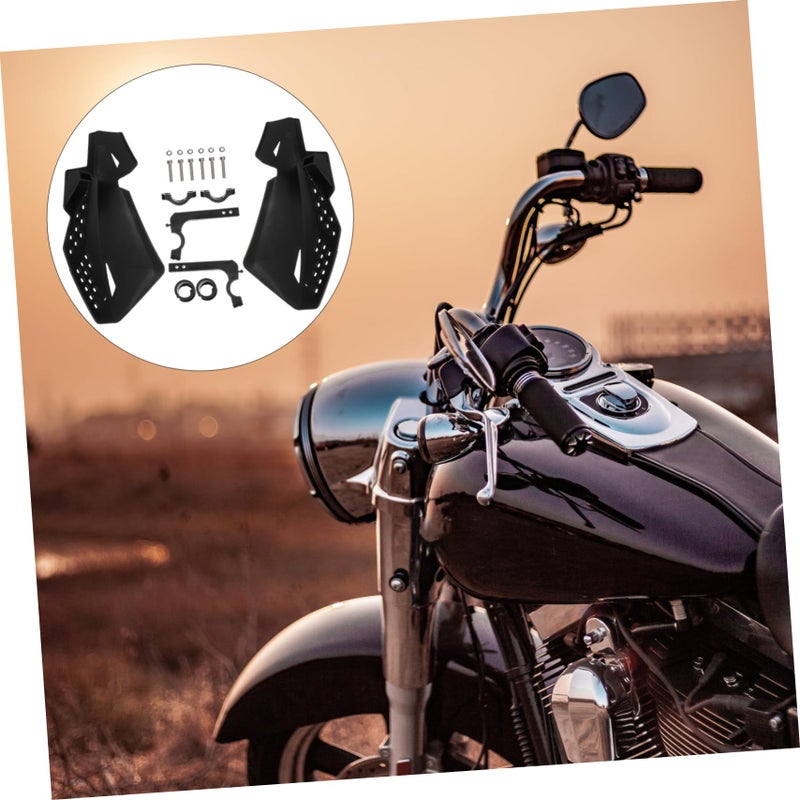 2pcs Carbon Fiber Motorcycle Hand Guards Protective Gear for Dirt Bike Stylish Design - Image 3