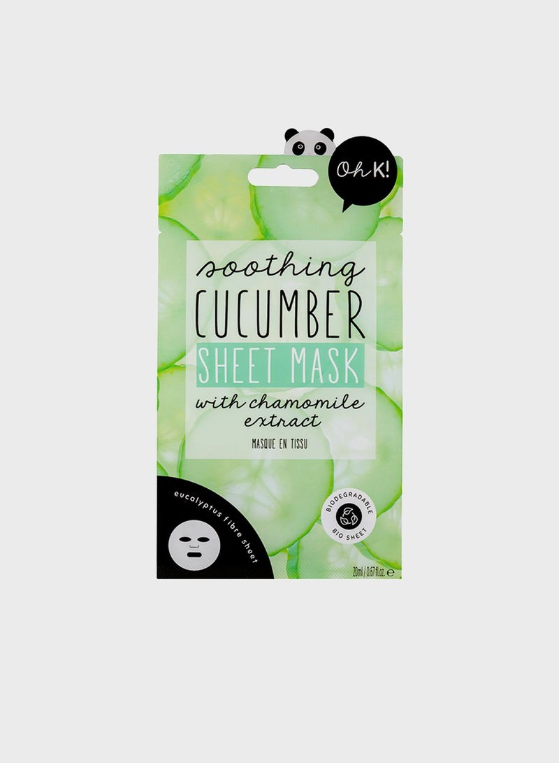 Oh K! Sheet Mask - Cucumber - Image 1