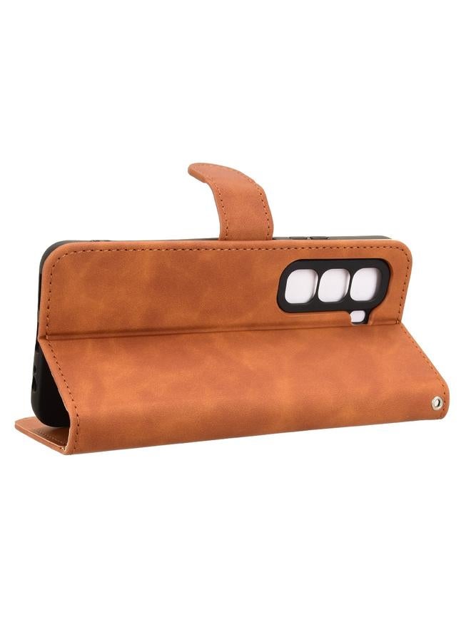 Zaboon Case For Infinix Hot 50 Pro Skin Feel Magnetic Flip Leather Phone Case - Image 5