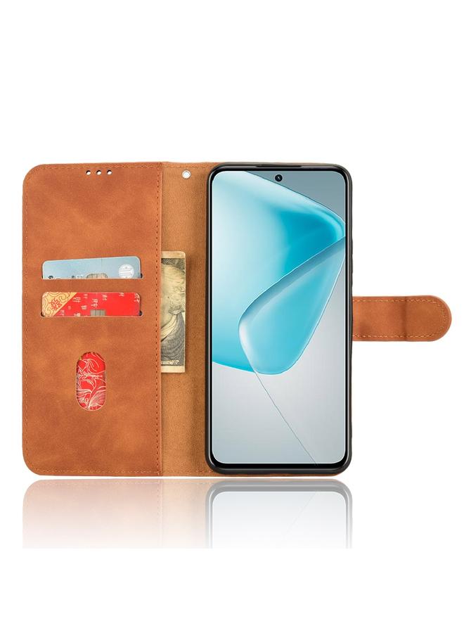 Zaboon Case For Infinix Hot 50 Pro Skin Feel Magnetic Flip Leather Phone Case - Image 4