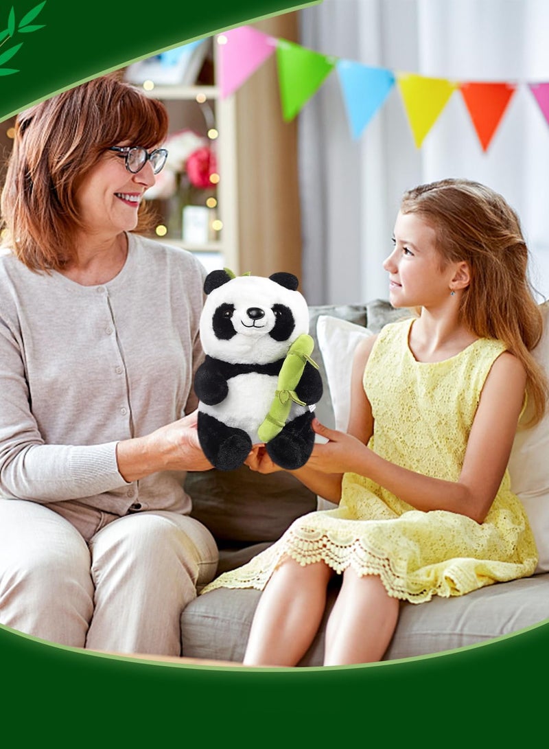 Excefore Panda Stuffed Animals, 2 in 1 Bamboo Tube Panda Plush And Pillow, Soft Plush Toy For Tummy Time, Babies' Play, And Cuddles, Adorable Gift For Boys And Girls - Image 4