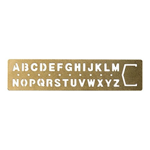 Midori Way Brass Template Alphabet (42169006) - Image 1