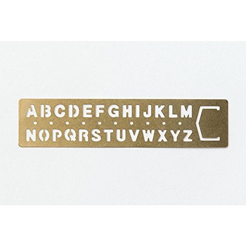 Midori Way Brass Template Alphabet (42169006) - Image 3