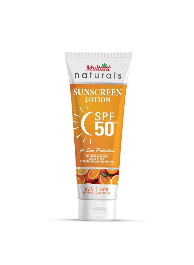 Multani لوشن واقي من الشمس مولتاني ناتشورالز SPF 50++ | طيف واسع UVA/UVB | حماية من الضوء الأزرق | بدون أثر أبيض | مقاوم للماء، خفيف للغاية وغير لزج | للبشرة الدهنية، الجافة والحساسة | للنساء والرجال | خالي من البارابين، والزيوت المعدنية والكبريتات | 100 مل - Image 2