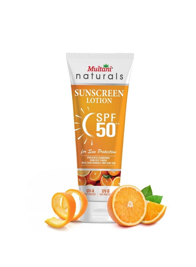 Multani لوشن واقي من الشمس مولتاني ناتشورالز SPF 50++ | طيف واسع UVA/UVB | حماية من الضوء الأزرق | بدون أثر أبيض | مقاوم للماء، خفيف للغاية وغير لزج | للبشرة الدهنية، الجافة والحساسة | للنساء والرجال | خالي من البارابين، والزيوت المعدنية والكبريتات | 100 مل - Image 1