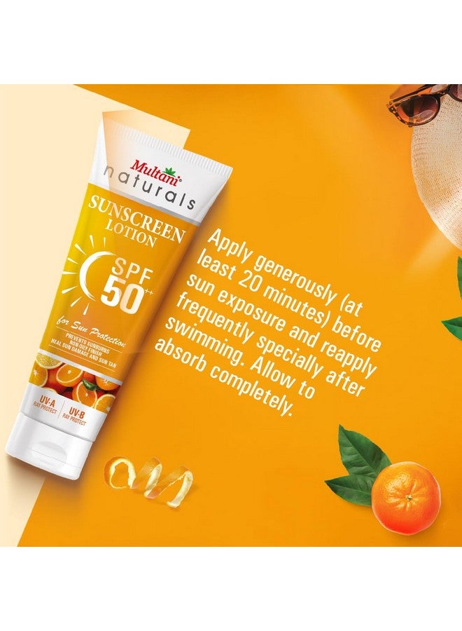 Multani لوشن واقي من الشمس مولتاني ناتشورالز SPF 50++ | طيف واسع UVA/UVB | حماية من الضوء الأزرق | بدون أثر أبيض | مقاوم للماء، خفيف للغاية وغير لزج | للبشرة الدهنية، الجافة والحساسة | للنساء والرجال | خالي من البارابين، والزيوت المعدنية والكبريتات | 100 مل - Image 4