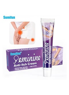 Vulva Itch Cream, Fast-Acting Anti-Itch Cream for Women, Anti-Itch Vaginal Cream, Relieves Feminine Dryness, Itching, Redness, Burning, Irritation, Odor, Helps Soothes Skin 20g