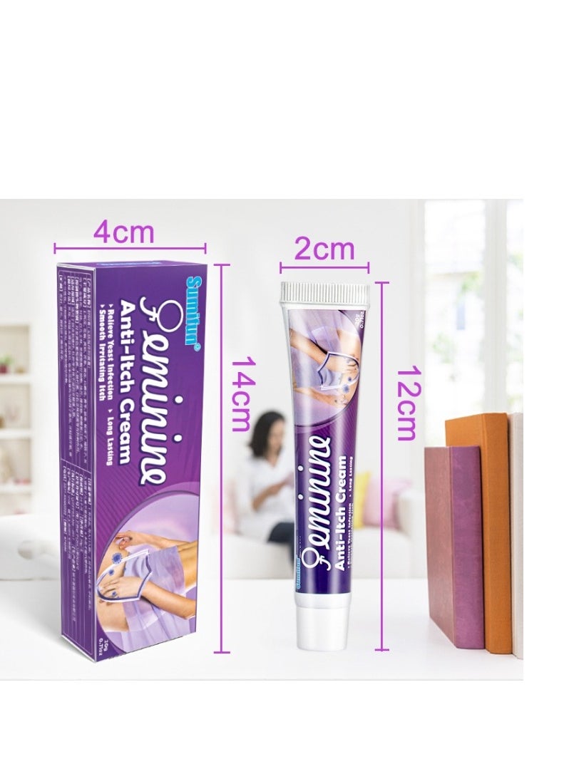Sumifun - Vulva Itch Cream, Fast-Acting Anti-Itch Cream for Women, Anti-Itch Vaginal Cream, Relieves Feminine Dryness, Itching, Redness, Burning, Irritation, Odor, Helps Soothes Skin 20g - Image 1