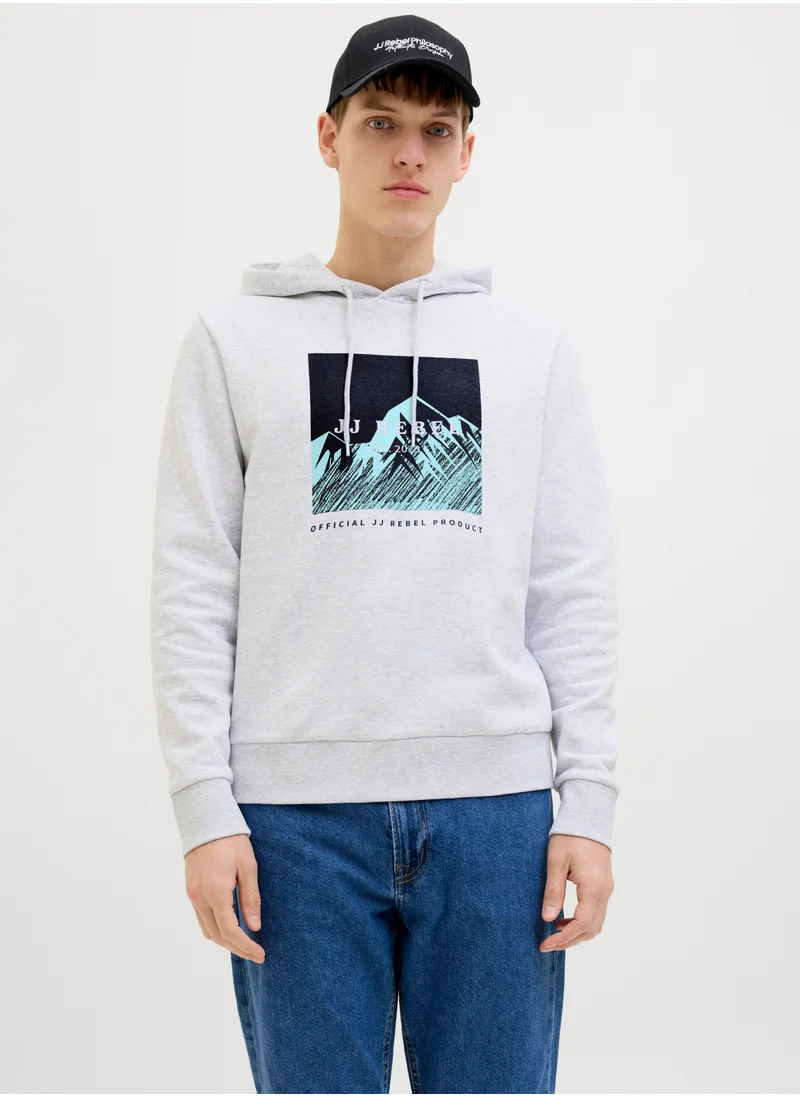 ج ج ريبل Jrebraven Graphic Pull Over Hoodie