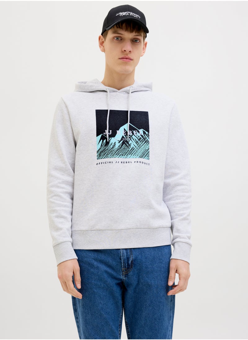 JJ Rebel by Jack & Jones Jrebraven Graphic Pull Over Hoodie  - Image 1