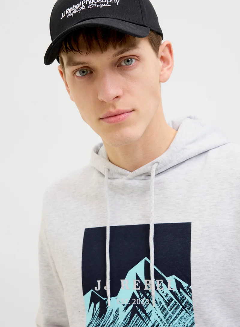 JJ Rebel Jrebraven Graphic Pull Over Hoodie