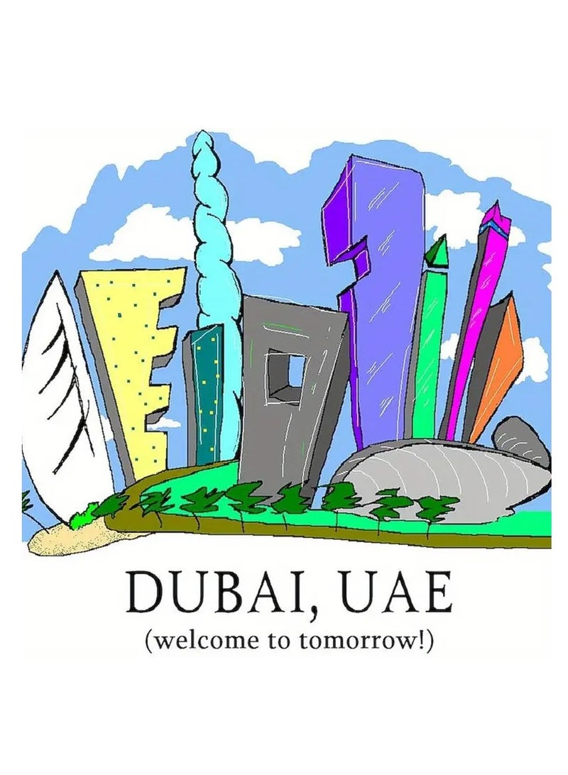 RYN Dubai UAE Ceramic Coffee Mug 11oz - Creative Architectural Design, Reusable, Machine Washable, Multipurpose, No Electricity Needed - Ideal Gift for Middle East Enthusiasts - Image 2