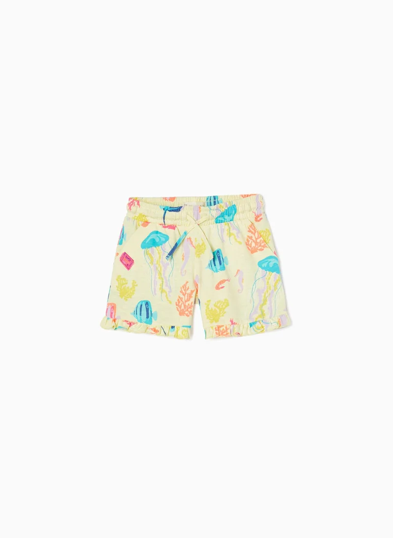 Zippy Zippy Cotton Shorts For Girls Sea Creatures