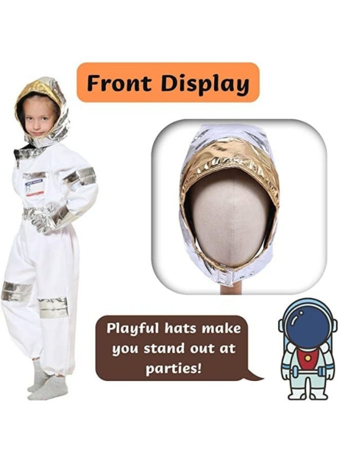 "Kids 3+ year's Astronaut Costume Dress-Up Set – Space Suit with Helmet & Gloves for Boys & Girls – Pretend Play Space Explorer Outfit for Birthday Parties, School Events, Halloween & Fancy Dress (1 Pc – Colour as per Stock) - Image 3