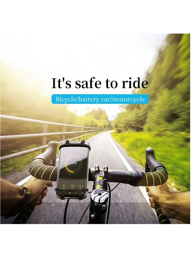 Earldom Adjustable Bicycle Mobile Phone Holder Shockproof - Image 2