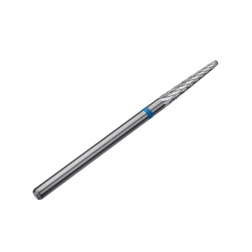 STALEKS PRO Expert Carbide Nail Drill Bit Cone Blue 23mm Head 14mm WP Medium Hardness for Artificial Nail Correction Skin Processing in Hardware ManicurePedicure - Image 1