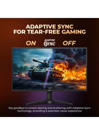24.5" Gaming Monitor, Full HD 144Hz IPS Display, 0.5ms Response, HDR10 & AdaptiveSync, 3-Sided Frameless Design Black - view 4